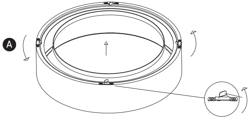 one LIGHT 62142N Circular Warm Ceiling Light - overview 3