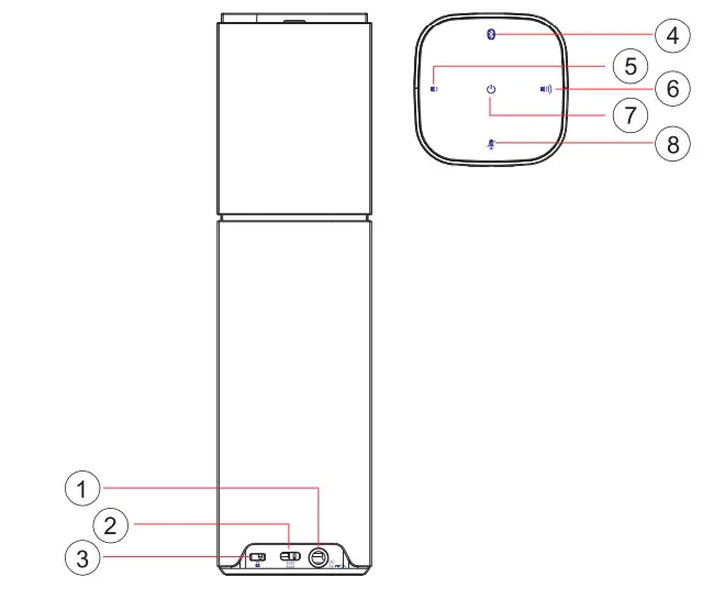 nexvoo N149 4K AI USB Conference Camera - product - 3