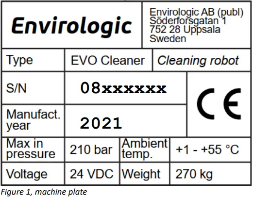 envirologic Evo Cleaner Washing Robots for Pig Barns - Robot type