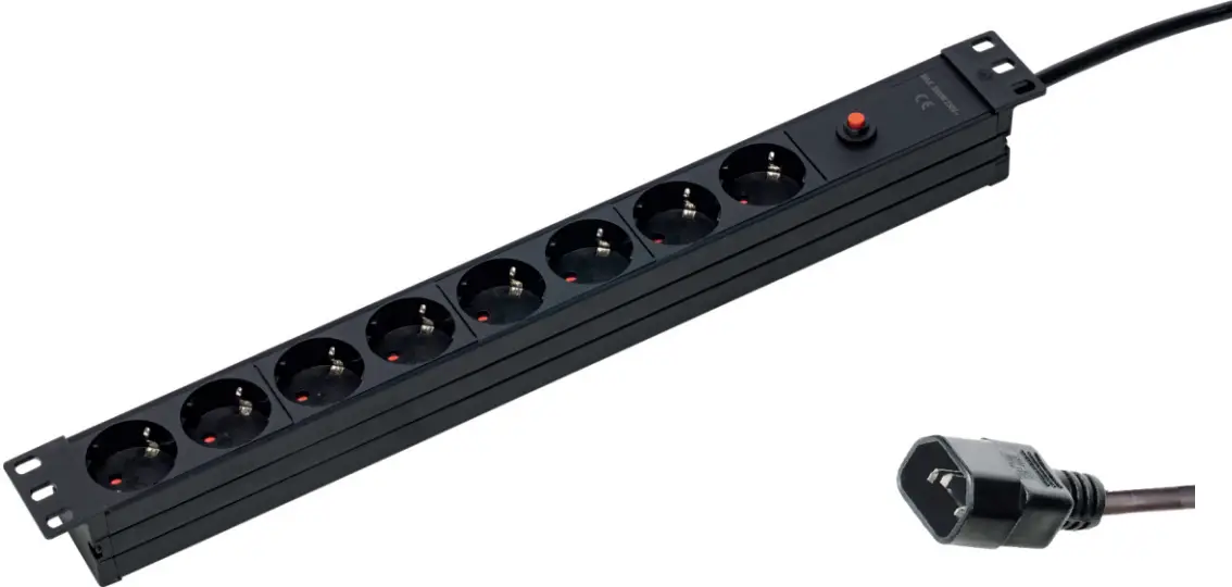 as Schwabe 18192 19 Inch 8 Way Socket Outlet A1A