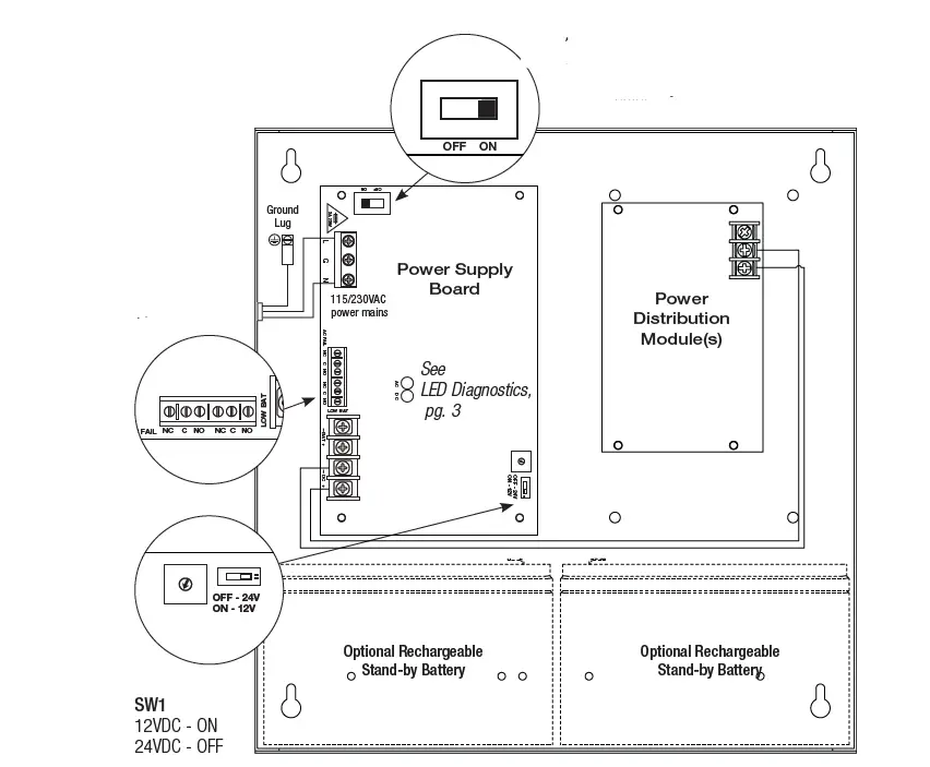 Altronix SMP3PMCTX220 Power Supply Chargers 1