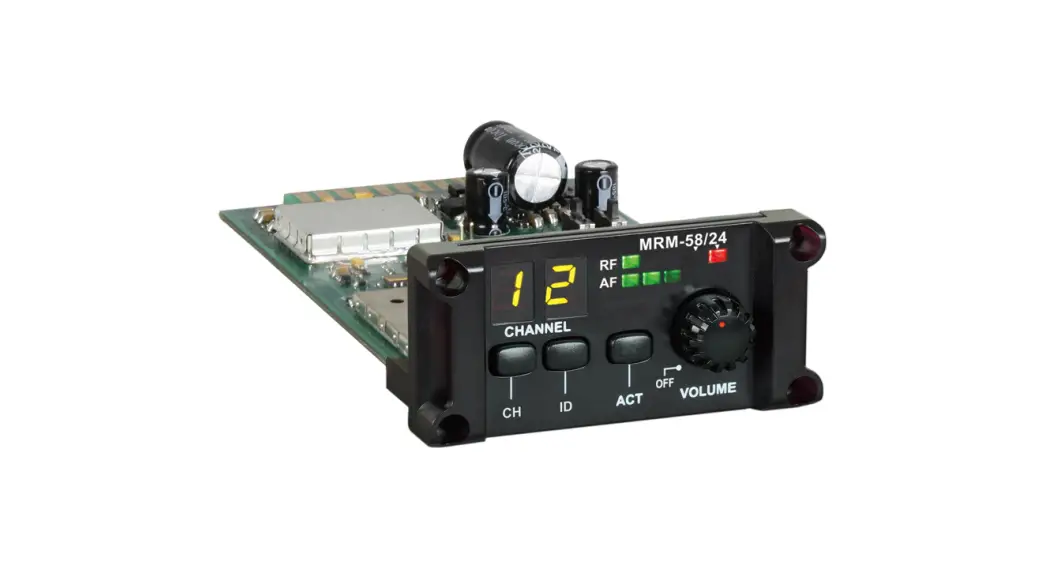 Mipro Mrm-24 2.4 Ghz Mrm-58 24 Digital Receiver Module User Guide Mipro Mrm-24 2.4 Ghz Mrm-58 24 Digital Receiver Module User Guide