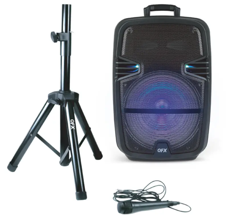 QFX PBX 616SM Bluetooth Rechargeable Speaker