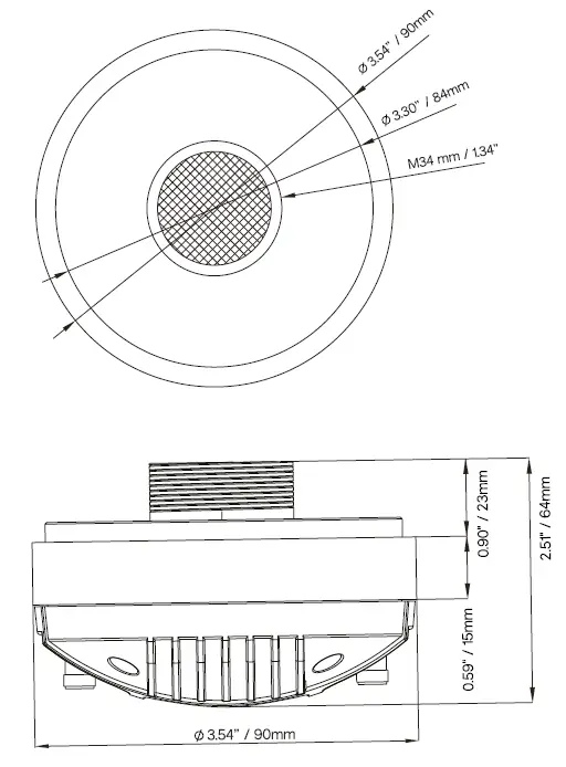 DS18-PRO-DR1-354-1-Inch-Throat-Twist-On-Compression-Driver-with-1-35-Inch-Titanium-Voice-Coil-FIG-1