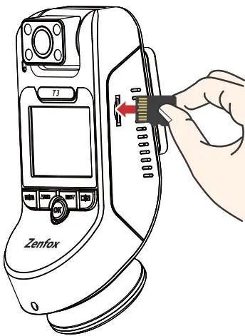 Zenfox T3 Dash Camera - Mamory card