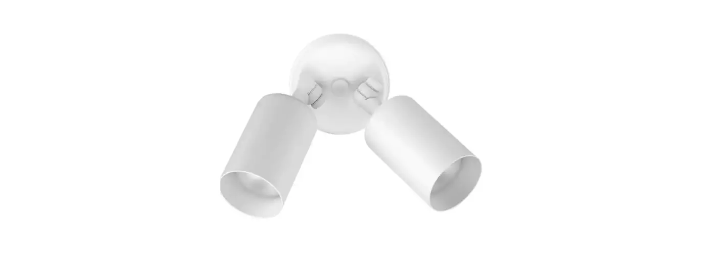 Nicor 11722 Double Bullet 75-watt 2-light White Outdoor Wall Lantern Sconce User Guide