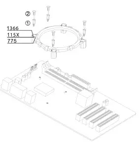 MARS GAMING MCPU33 CPU Cooler - 2