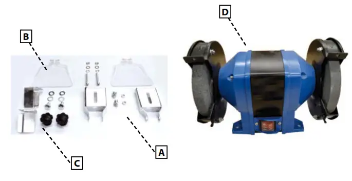 Gude GDS 125 A Cordless Bench Grinder - Fig