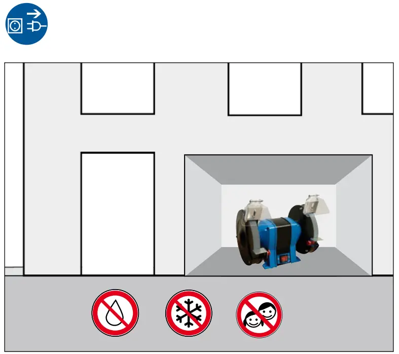 Gude GDS 125 A Cordless Bench Grinder - Fig10