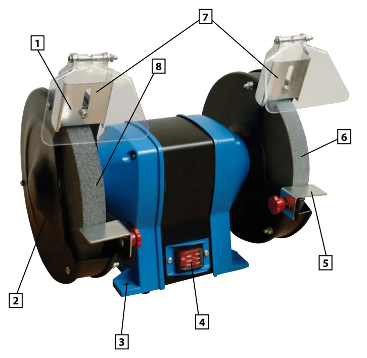 Gude GDS 125 A Cordless Bench Grinder - Fig2