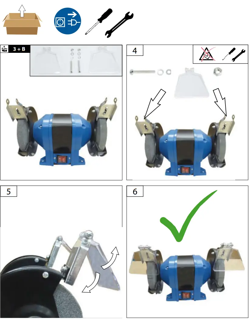 Gude GDS 125 A Cordless Bench Grinder - Fig4