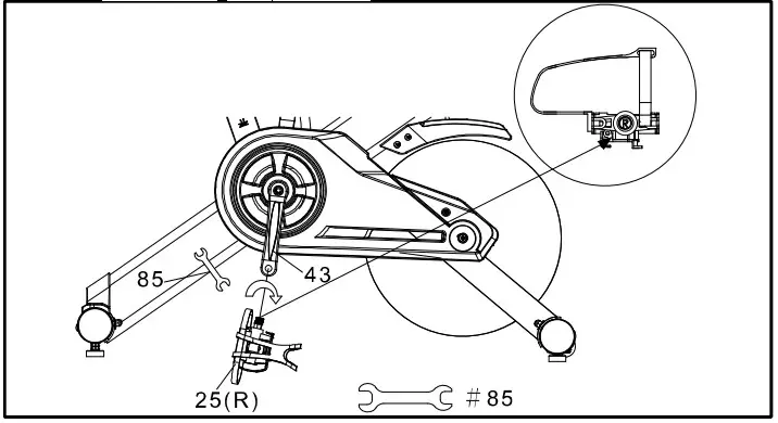 Sole 16208977000-1 Indoor cycle - RIGHT PEDALS