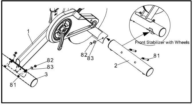 Sole 16208977000-1 Indoor cycle - STABILIZER TUBES