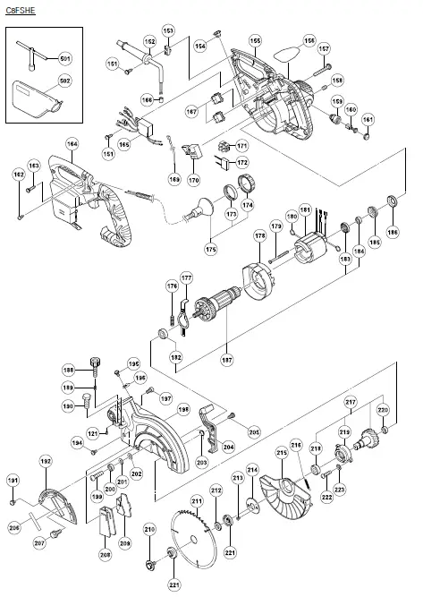 HiKOKI-C8FSHE-Slide-Compound-Miter-Saw-07