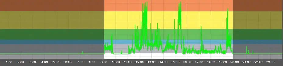 Polar GoFit Web Service - Click View daily activity to review the selected student's daily activity