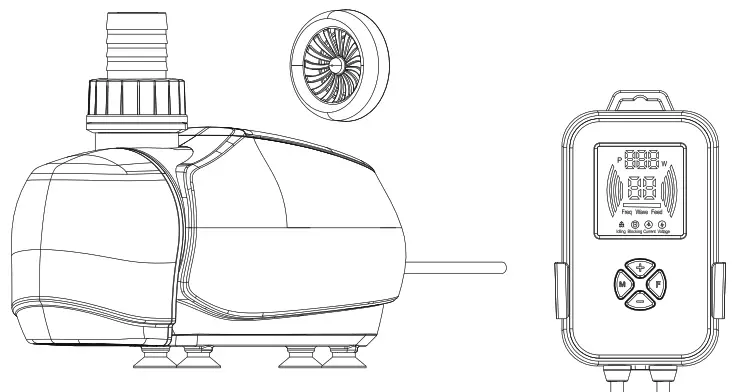 hygger HG015 Series Aquarium Frequency Water Pump-