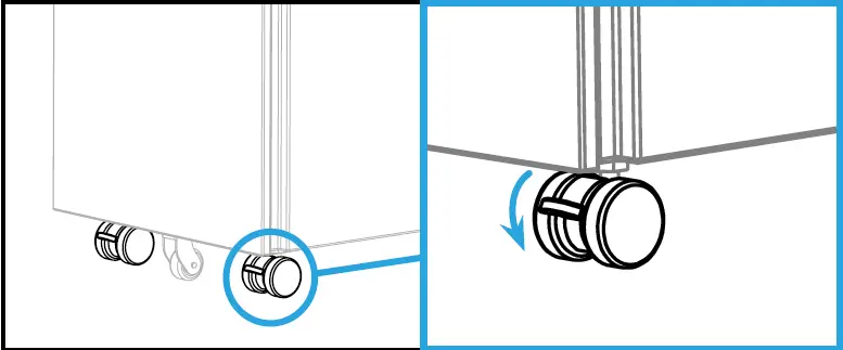 UPLIFT DESK STR041 3-Drawer Narrow Square File Cabine 4