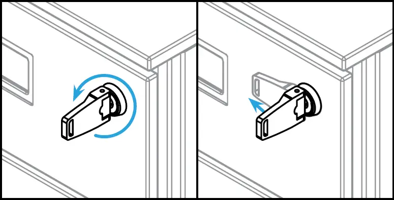 UPLIFT DESK STR041 3-Drawer Narrow Square File Cabine 7