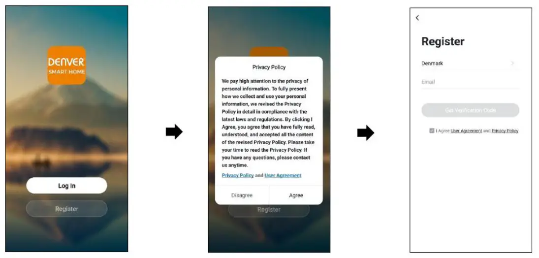 DENVER VDB-216 Smart Video Doorbell - Account