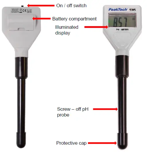 PeakTech 5315 PH Meter 1