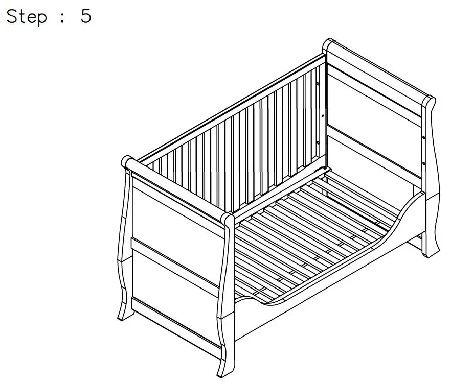 Silver Cross AI-0501003395 New Nostalgia Sleigh Cot Instruction Manual - Day Bed