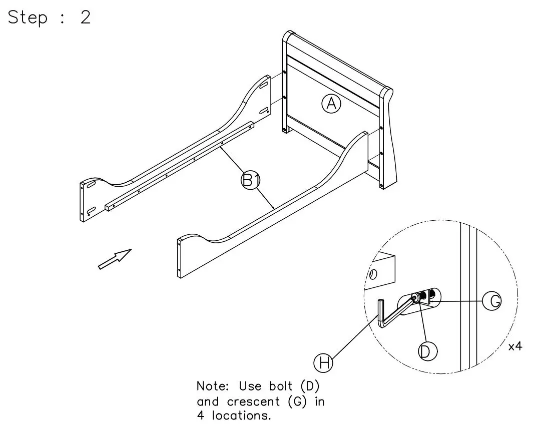 Silver Cross AI-0501003395 New Nostalgia Sleigh Cot Instruction Manual - To convert into