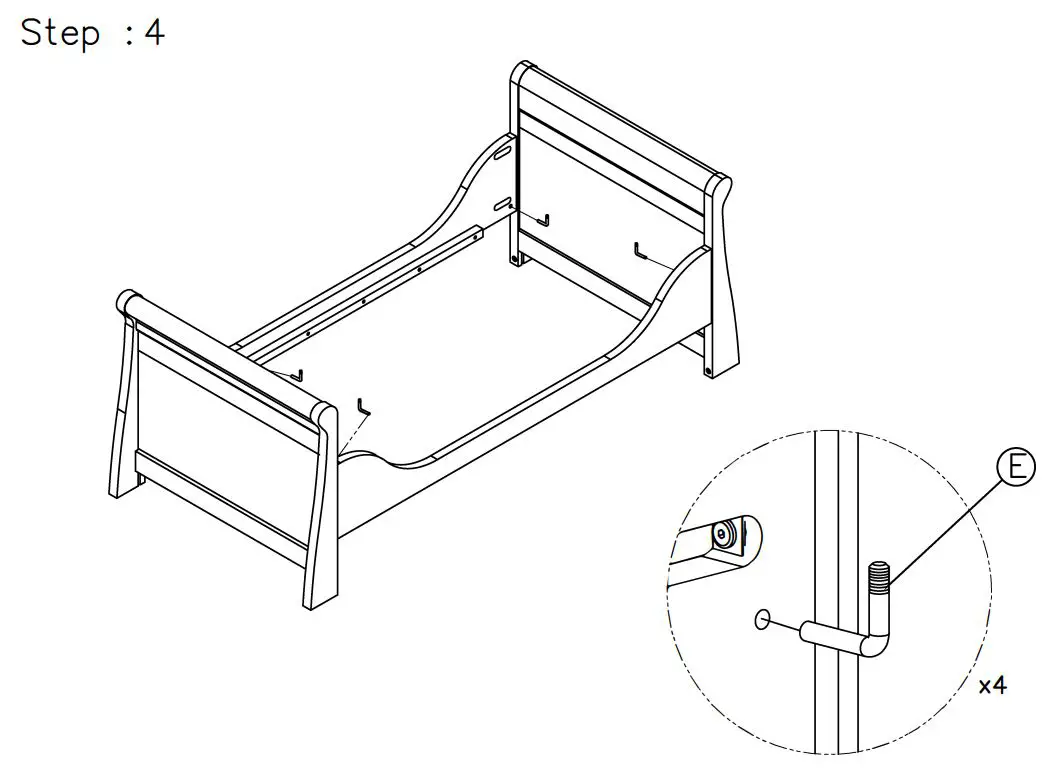 Silver Cross AI-0501003395 New Nostalgia Sleigh Cot Instruction Manual - To convert into