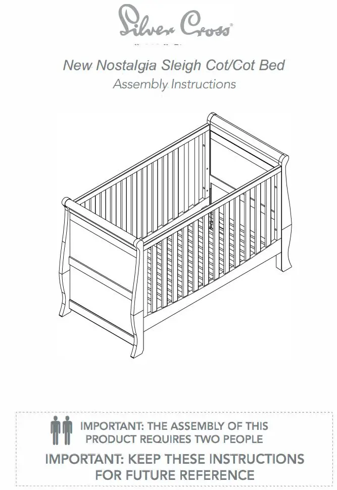 Silver Cross AI-0501003395 New Nostalgia Sleigh Cot Instruction Manual