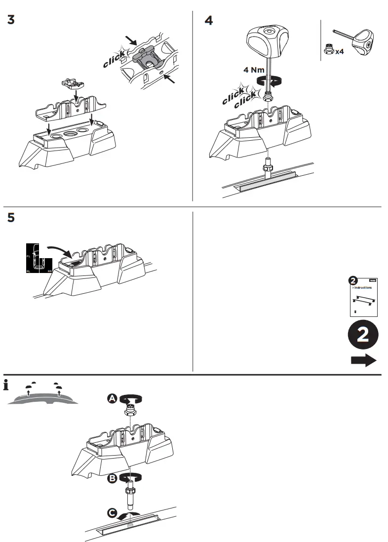 THULE 187138 Fixpoint Edge 4 Pack - fig 1