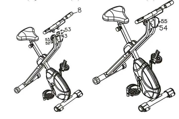 inSPORTline 5729 Exercise Bike Xbike User Manual - ATTACH HANDLEBAR AND METER