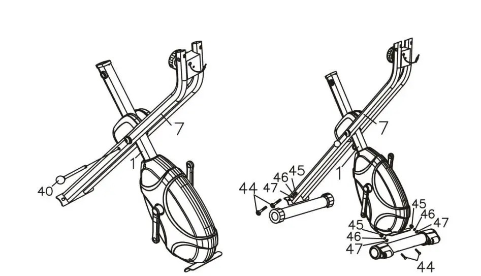 inSPORTline 5729 Exercise Bike Xbike User Manual - ATTACH STABILIZERS