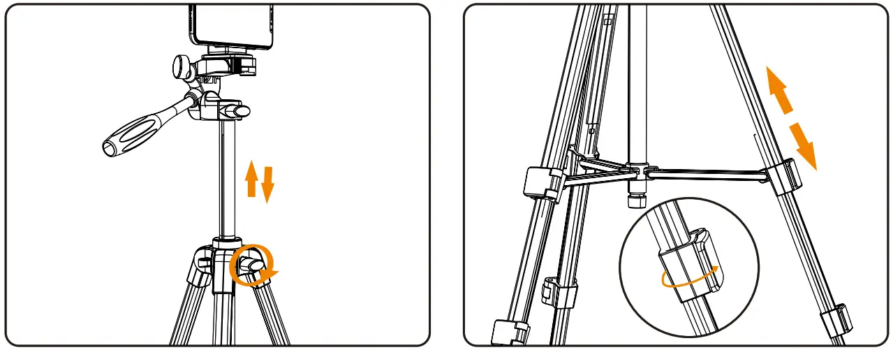 Outsolidep LQ320 54 Inch Phone Tripod Stand Extendable - Figure 3