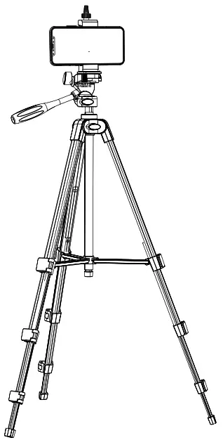 Outsolidep LQ320 54 Inch Phone Tripod Stand Extendable