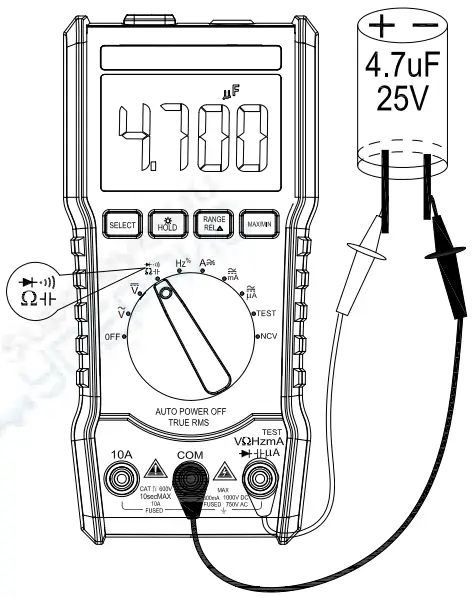 MESTEK DM92B 6000counts Pocket Digital Multimeter - Resolution1