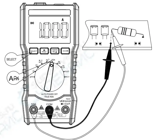 MESTEK DM92B 6000counts Pocket Digital Multimeter - black meter pen