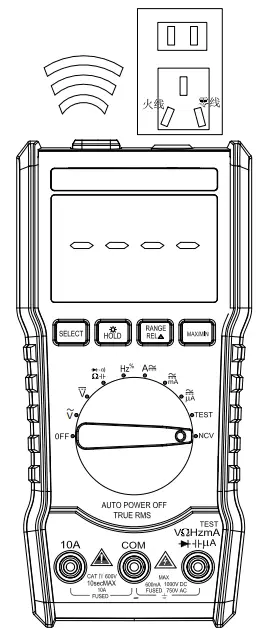 MESTEK DM92B 6000counts Pocket Digital Multimeter - different segments