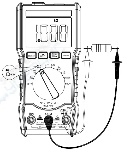 MESTEK DM92B 6000counts Pocket Digital Multimeter - overload protection