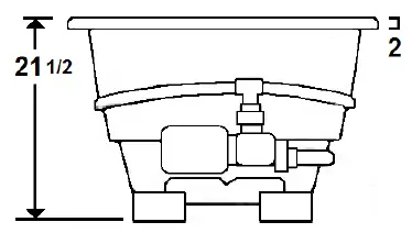 Laurel-Mountain-3666MW064-MERCER-VII-66-Inch-x-36-Inch-Drop-In-Acrylic-Whirlpool-FIG-2