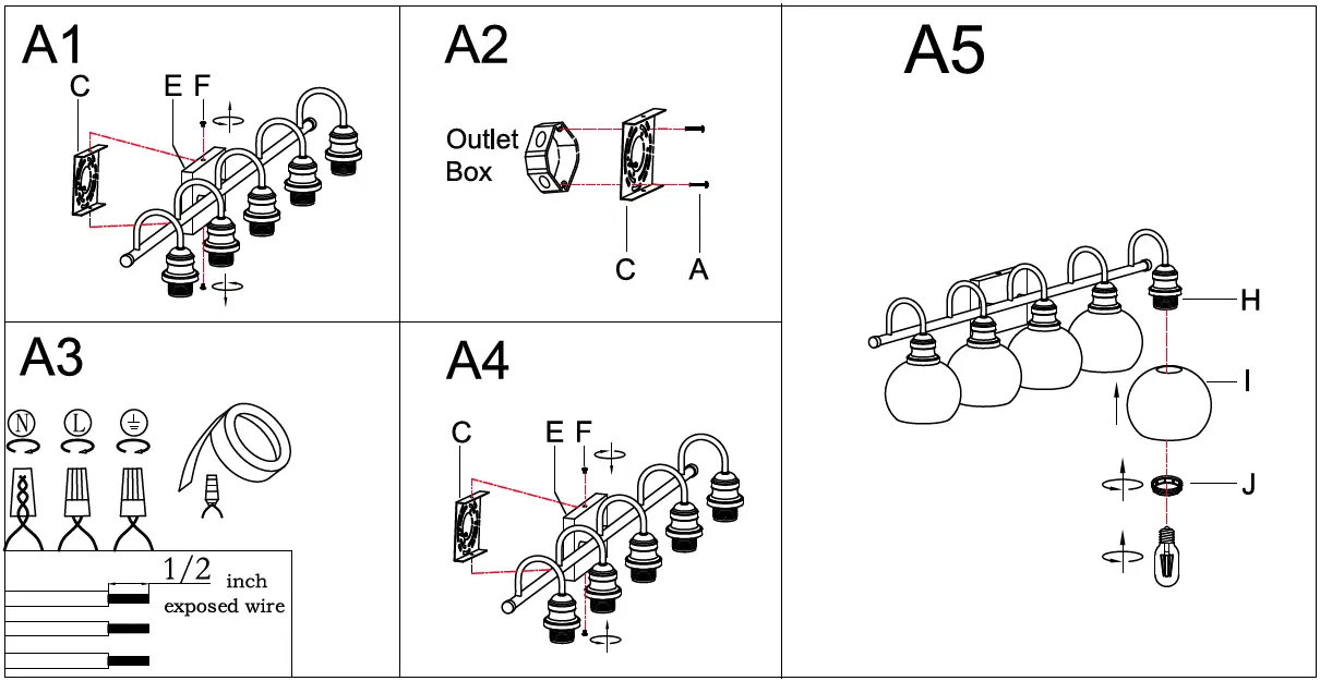 lowes-A03812W5lowes-A03812W5-Charm-35.4-Inch-5-Light-Black-and-Gold-Modern-LED-Farmhouse-Vanity-Light-Bar-3-Charm-35.4-Inch-5-Light-Black-and-Gold-Modern-LED-Farmhouse-Vanity-Light-Bar-3