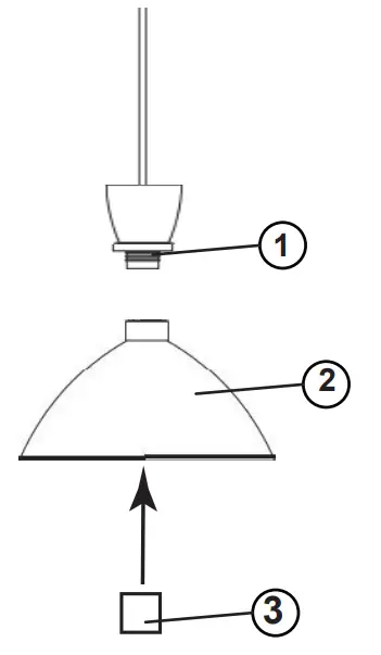 LARK 83257 Simon 1 Light 13 Inch Wide Pendant Light - fig 2