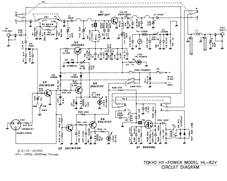 TOKYO NY-POWER HL-82V 2 Meter Power Amplifier - 5
