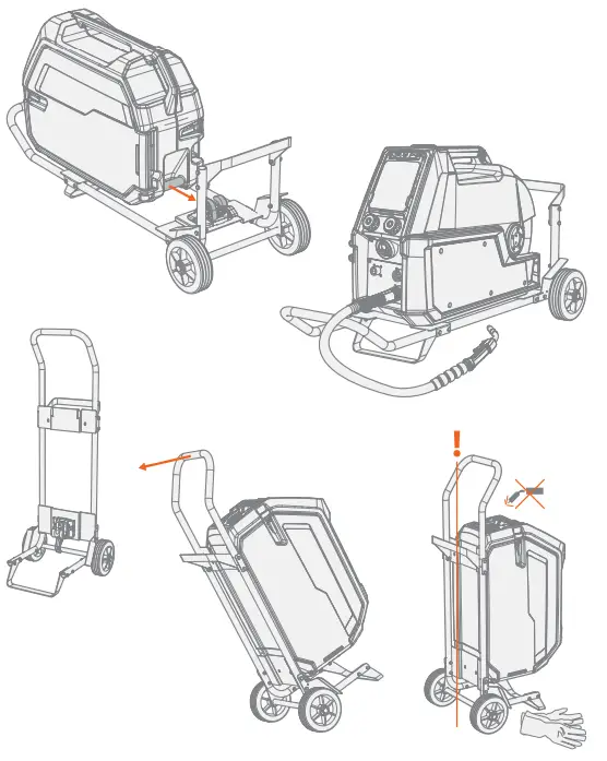 KEMPPI X5702010000 X5 Wire Feeder 2-Wheel Trolley - fig 8