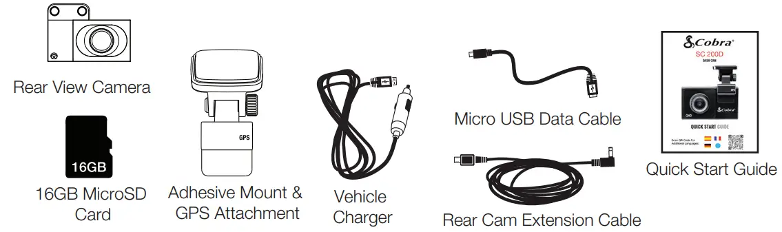 Cobra DASH CAM SC 200D - figure 5