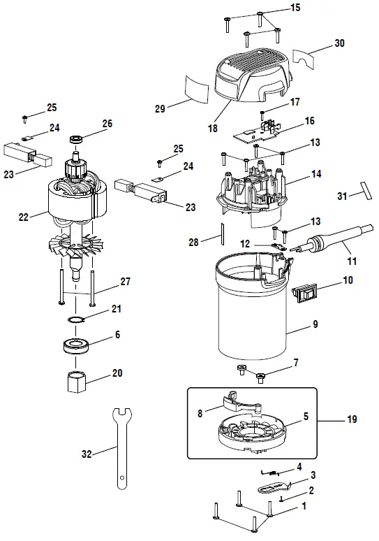 RYOBI R163 Fixed Base Router 02