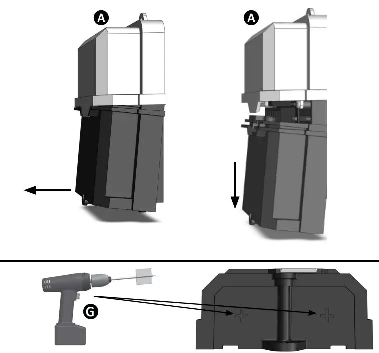 CSI Controls CSION 3R Alarm System Instruction Manual - Remove screw from front of lower cover