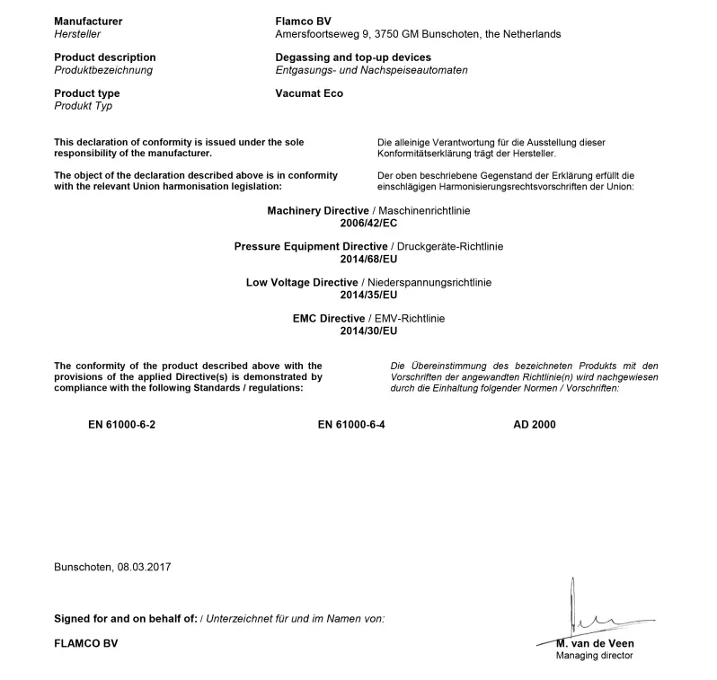 Flamco DAN XX516 Vacumat Eco - Figure 12