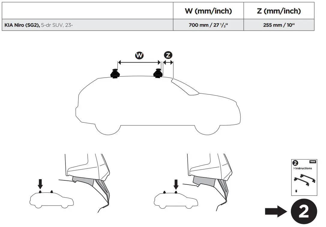 THULE-145329-Aluminium-Roof-Bars-to-Fit-Kia-Niro-fig-7