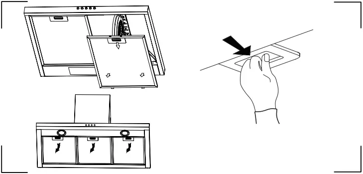 Amica KH 17285-3 E Kitchen Extractor Hood B9