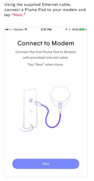 Plume F3A SuperPod with WiFi 6 - cable