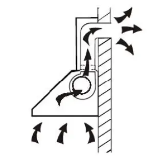 HOOVER HFT600X Cooker Hood - diameter